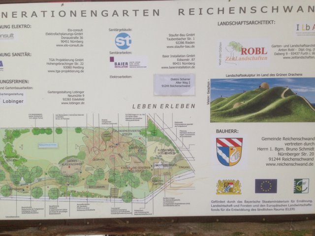 Plan des Generationengartens